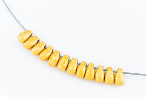 LDP-4202F Duracoat Matte Galvanized Gold Miyuki Drop Beads-General Bead