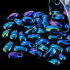 LDP-452 3mm x 5.5mm Metallic Dark Blue Iris Miyuki Drop Beads-General Bead