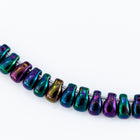 LDP-454 3mm x 5.5mm Metallic Dark Plum Iris Miyuki Drop Beads-General Bead