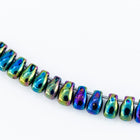 LDP-455 3mm x 5.5mm Metallic Blue Iris Miyuki Drop Beads-General Bead