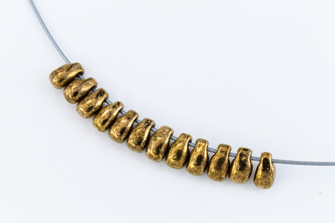 LDP-457 3mm x 5.5mm Metallic Dark Bronze Miyuki Drop Beads-General Bead