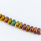LDP-462 3mm x 5.5mm Metallic Gold Iris Miyuki Drop Beads-General Bead