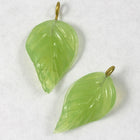 24mm Green Opal Leaf Dangle-General Bead