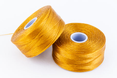 Caramel Superlon Nylon Size D Thread #LNB017-General Bead