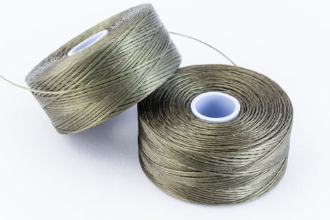 Olive Superlon Nylon Size D Thread #LNB019-General Bead