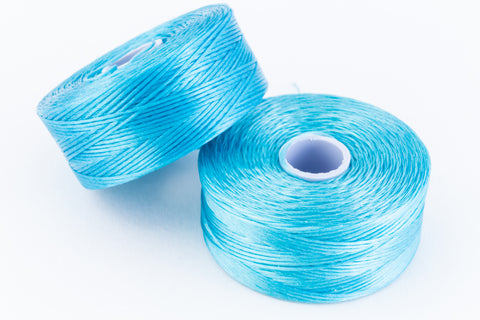Aqua Superlon Nylon Size D Thread #LNB020-General Bead