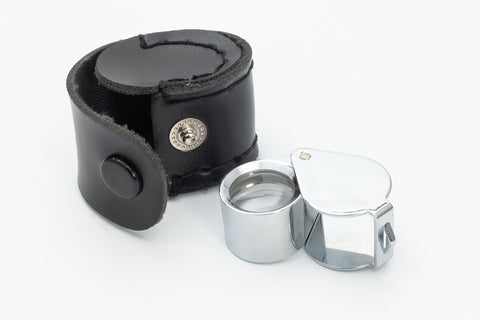 18mm Chrome Eye Loupe 10X Magnifier #LP042