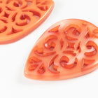 36mm x 50mm Coral Laser Cut Lucite Teardrop Chandelier #LUC021