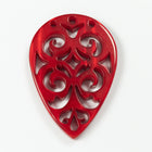 28mm x 40mm Marsala Laser Cut Lucite Teardrop Chandelier #LUC015