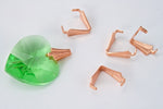 8mm Bright Copper Pinch Bail #MAA001-General Bead