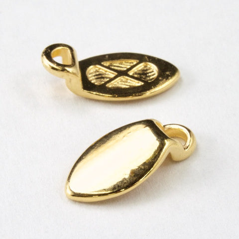 10mm Gold Tone Earring Bail-General Bead