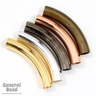 30mm Antique Brass Curved Tube Bead-General Bead