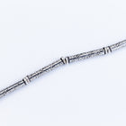 25mm Antique Silver Patterned Tube Bead #MBA409-General Bead