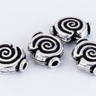 10mm Antique Silver Spiral Bead #MBA410-General Bead