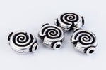 10mm Antique Silver Spiral Bead #MBA410-General Bead