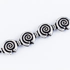 10mm Antique Silver Spiral Bead #MBA410-General Bead