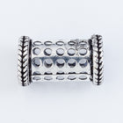 20mm Antique Silver Perforated Tube Bead #MBA414-General Bead
