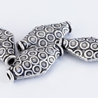 20mm Antique Silver Patterned Flat Diamond Bead #MBA415-General Bead