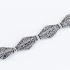 20mm Antique Silver Patterned Flat Diamond Bead #MBA415-General Bead