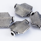 20mm Antique Silver Flat Hexagon Bead #MBA416-General Bead