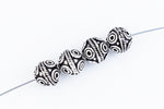 10mm Antique Silver Traditional Round Bead #MBA419-General Bead