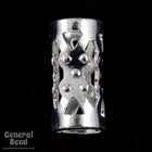 8mm Silver Filigree Tube Bead #MBB061-General Bead