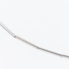 2mm x 20mm Silver Tone Tube Bead #MBB068-General Bead