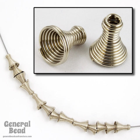 8mm Silver Wire Cone Bead-General Bead