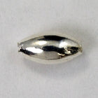 4mm x 8mm Silverplate Oval Bead-General Bead