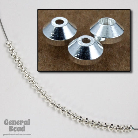 4mm Silver Tone Industrial Rondelle-General Bead