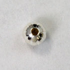 4mm Silverplate Corrugated Round Bead-General Bead