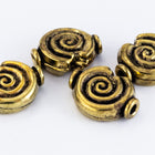 10mm Antique Brass Spiral Bead #MBB410-General Bead
