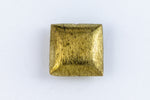 16mm Antique Brass Brushed Puff Square Bead #MBB411-General Bead