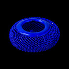 28mm x 14mm Blue Wire Mesh Rondelle Bead #MBB502-General Bead