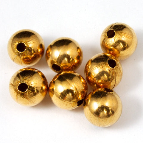 9.5mm Gold Tone Round Bead-General Bead