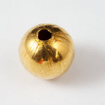 9.5mm Gold Tone Round Bead-General Bead