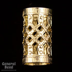 10mm Gold Filigree Tube Bead #MBC061-General Bead