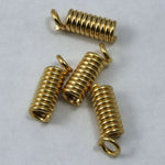 8mm Gold Coil Spring Cord End #MBC216-General Bead