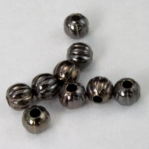 3.2mm Gunmetal Corrugated Bead #MBD004-General Bead