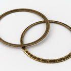 13mm Antique Brass Hammered Round Link #MBD064-General Bead