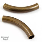 30mm Antique Brass Curved Tube Bead-General Bead