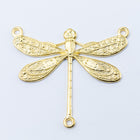 21mm x 25mm Gold Dragonfly Connector #NBF021-General Bead