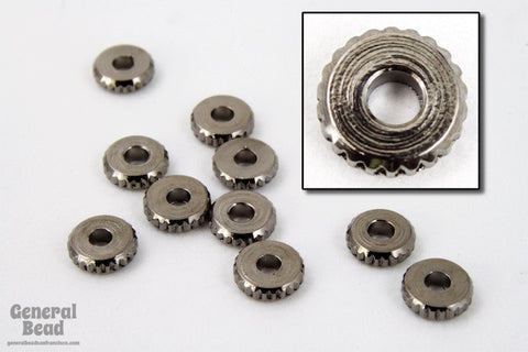 3.5mm Gunmetal Flat Metal Spacer Bead-General Bead