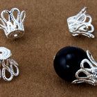 6mm Silver Filigree Bead Cap (6 Pcs) #MCD003-General Bead
