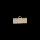 1/2 Inch Gold Tone Bar Clamp #MFA024-General Bead