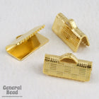 1/2 Inch Gold Tone Bar Clamp #MFA024-General Bead
