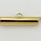 30mm Bright Gold Slide Tube #MFA114-General Bead