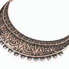 70mm Antique Copper Ornate Collar Pendant with 17 Loops #MFC153-General Bead