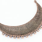 70mm Antique Copper Ornate Collar Pendant with 17 Loops #MFC153-General Bead