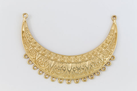 70mm Matte Gold Ornate Collar Pendant with 17 Loops #MFA153-General Bead